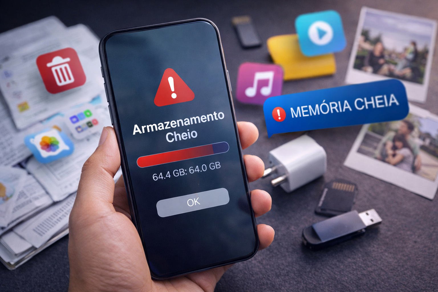 Leia mais sobre o artigo Celular sem espaço? Veja 10 dicas simples para limpar a memória em poucos minutos