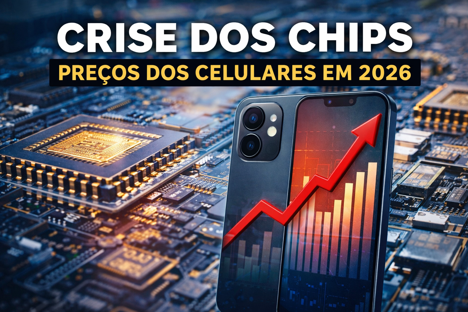 Leia mais sobre o artigo Crise dos chips: por que o preço dos celulares deve subir em 2026 e o que isso significa para você