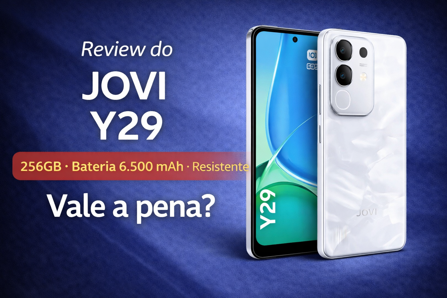 Leia mais sobre o artigo Review JOVI Y29: bateria gigante, resistência e bom custo-benefício