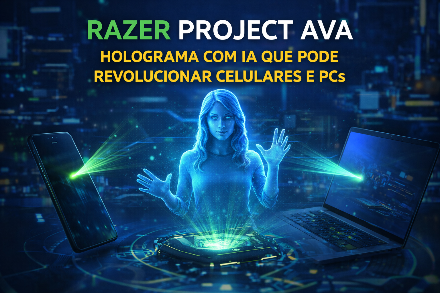 Leia mais sobre o artigo Razer Project Ava: novo holograma com IA promete revolucionar interação com celulares e PCs
