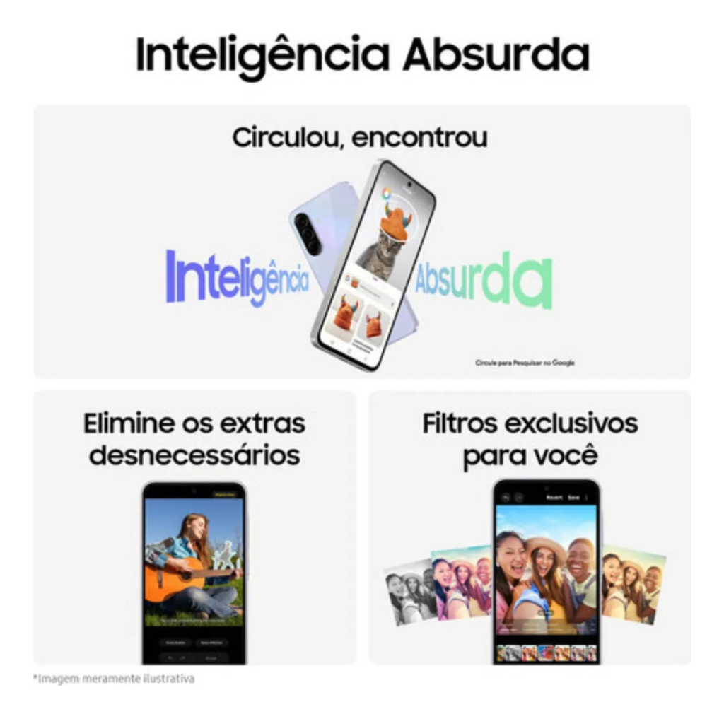 Câmera tripla 50MP Galaxy A36