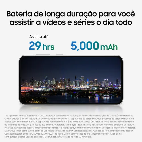 Bateria de longa duração Galaxy A36